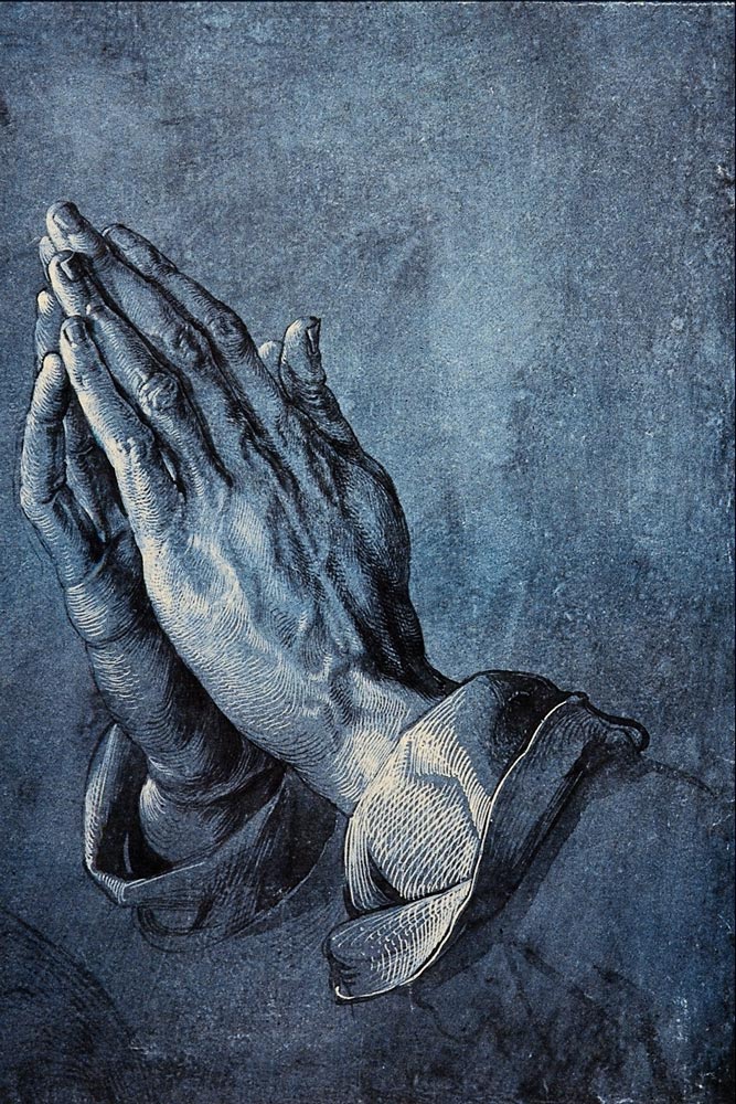 praying hands drawings