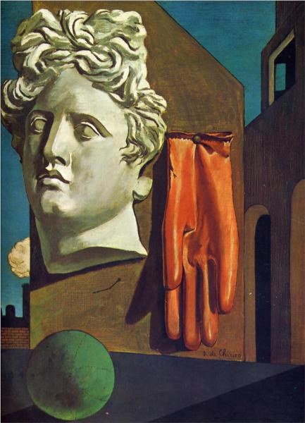 the-song-of-love-1914 by Giorgio de Chirico - Totally History