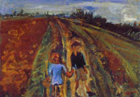 two-children-on-a-road-1-by-chaim-sm