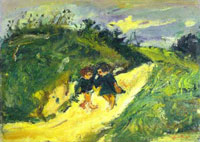 two-children-on-a-road-by-chaim-sm