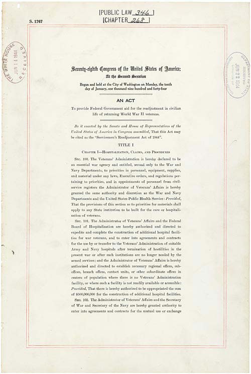 Servicemen's-Readjustment-Act-(G.I.-Bill)