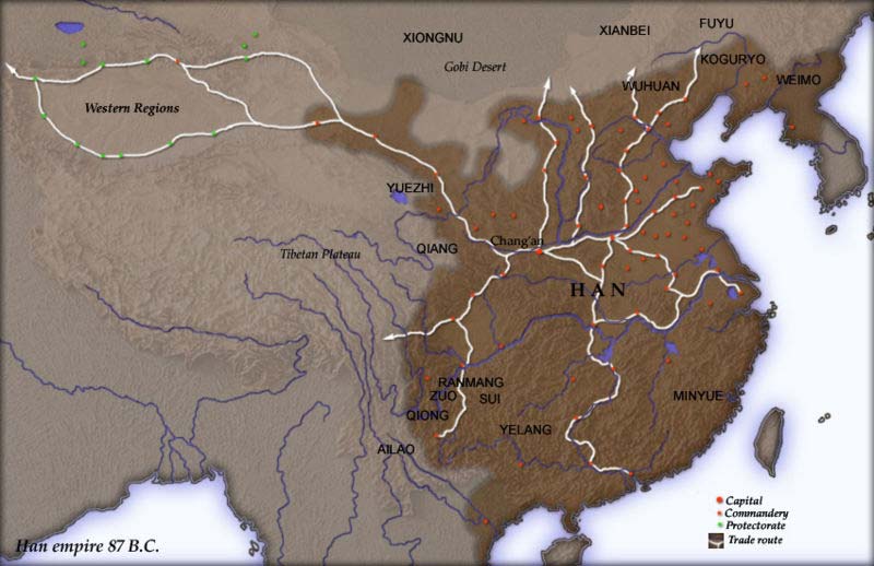 The Chinese Han Dynasty Geography & Map