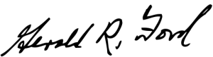 Gerald Ford Signature