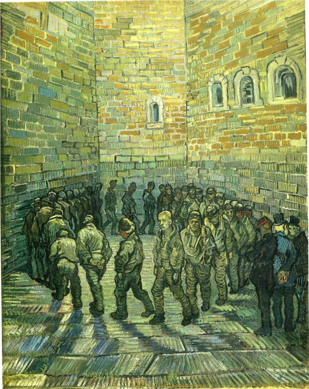 Prisoners Exercising Prisoners Round Vincent Van Gogh Totally History