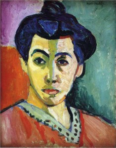 portrait-of-madame-matisse-green-stripe-by matisse large - Totally History