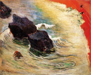 gauguin into the waves
