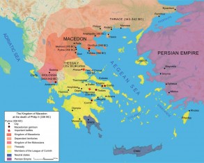 Map Macedonia 336 BC 293x235 