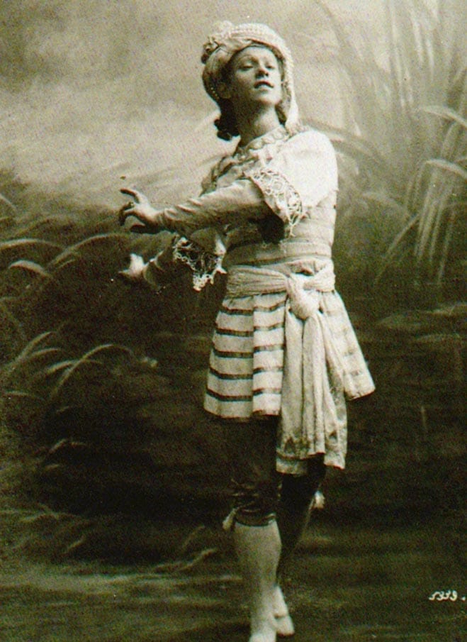 Portrait of Vaslav Nijinsky in costume